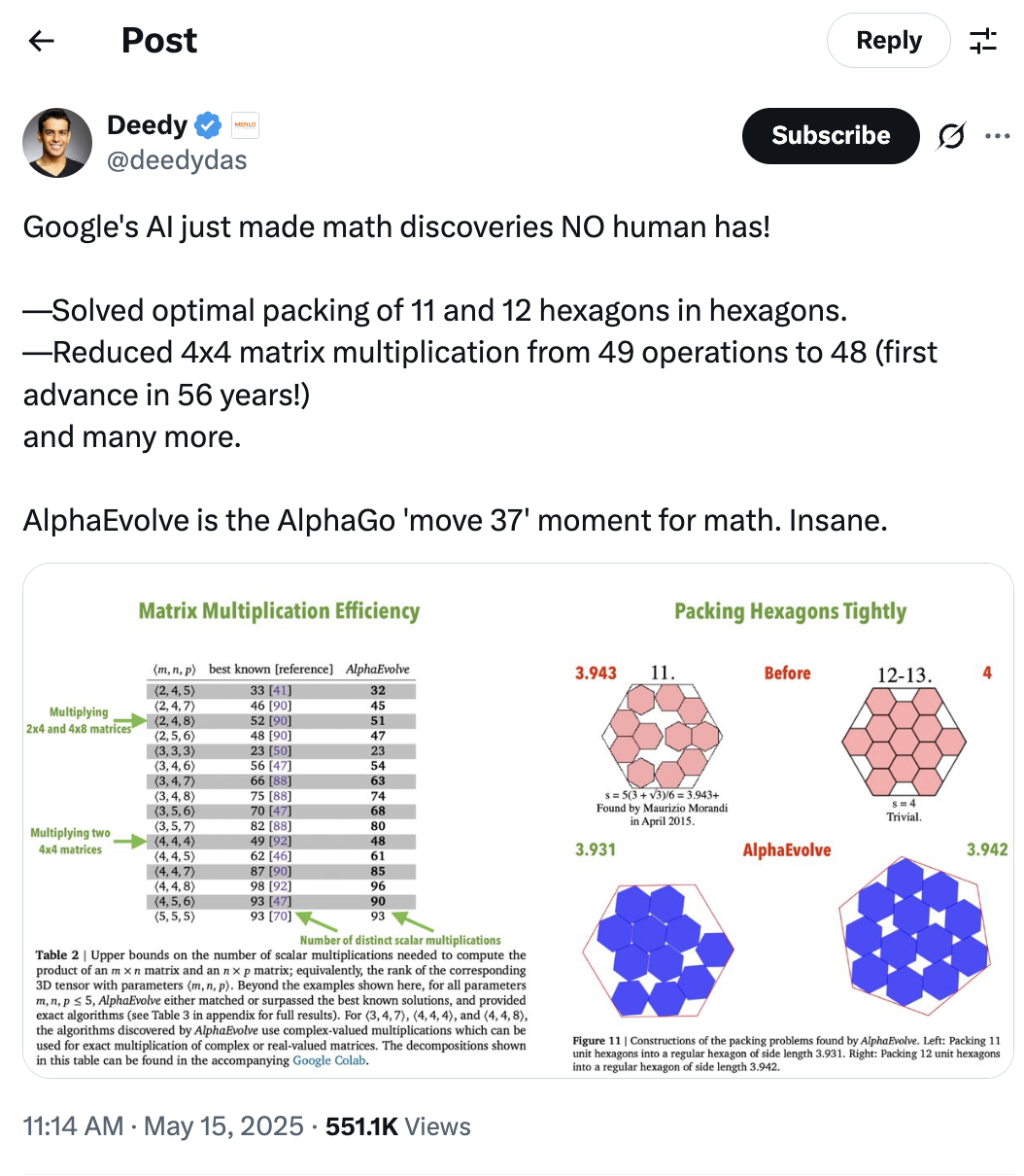 AlphaEvolve:陶哲轩背书的知识发现 Agent,AI 正进入自我进化范式