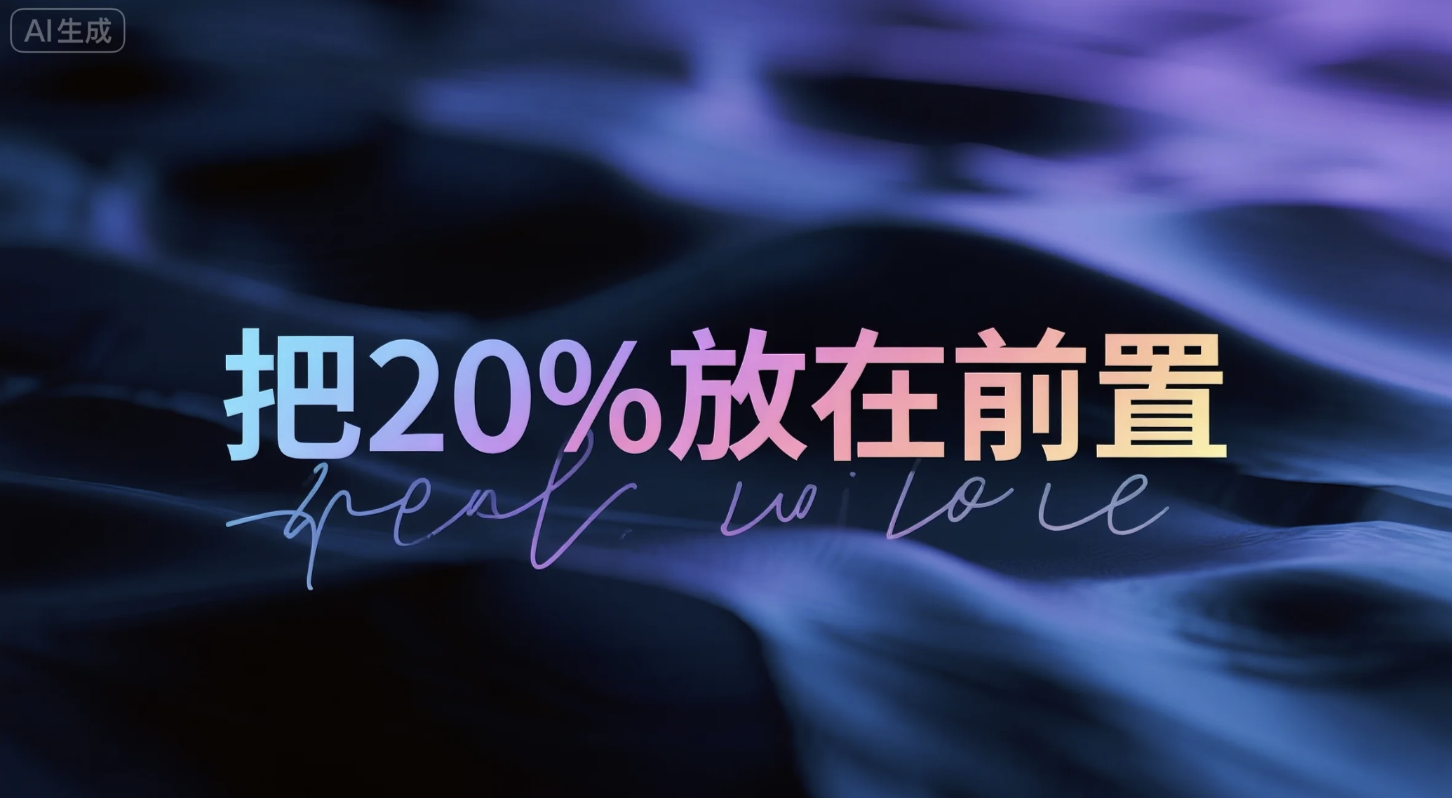 AI时代学会提问(一):把20%放在前置