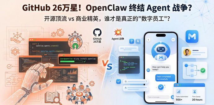 GitHub 26万星！OpenClaw 终结 Agent 战争？