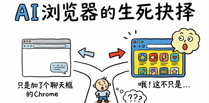 AI浏览器的生死题：谁能让用户说出「原来不是Chrome加了个聊天框」