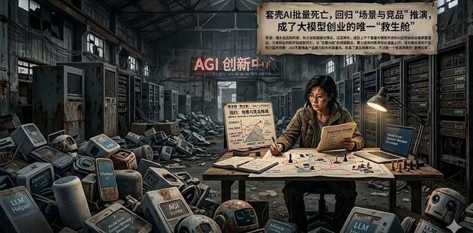 套壳AI批量死亡，回归“场景与竞品”推演，成了大模型创业的唯一“救生舱”