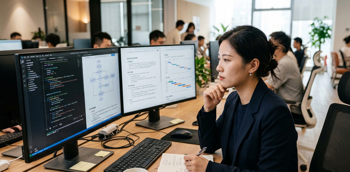 AI coding 会成为隐性标配，但办公室岗位真正稀缺的还是业务理解