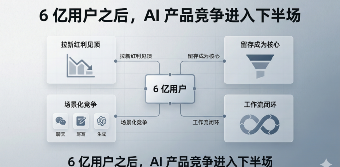 AI 用户破 6 亿后，产品经理该停止“拉新叙事”了
