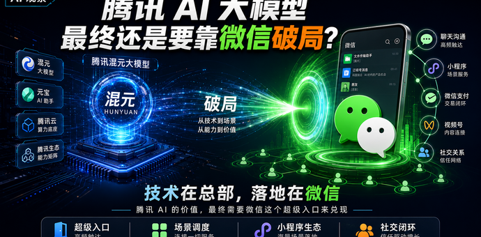 腾讯AI新棋局：为什么微信才是真正的落地主场