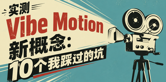 踩了10个坑后，我弄清了Vibe Motion的真实玩法