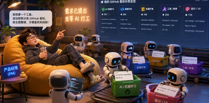 一行代码不会写，我靠“白嫖”AI，做出了一个 3.2K Star 的开源工具