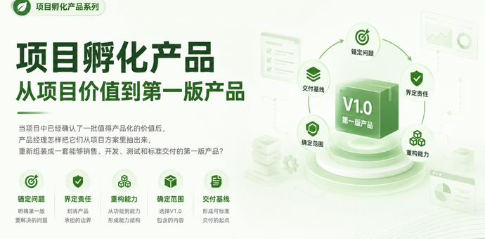 从项目到产品V1.0：避开功能堆砌的五个步骤