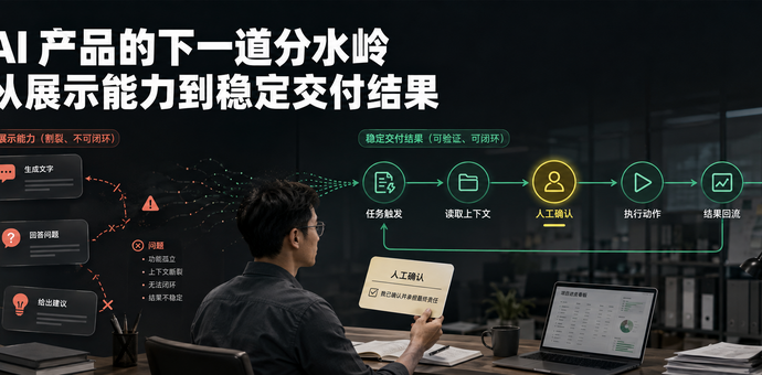 AI 产品的下一道分水岭：从展示能力到稳定交付结果