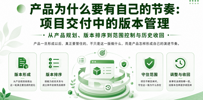 产品为什么要有自己的节奏：项目交付中的版本管理