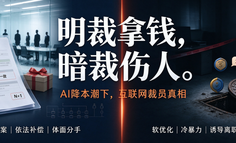 公开裁员拿钱走人，变相裁员背后伤人