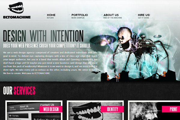 creative website branding ectoplasm agency portfolio