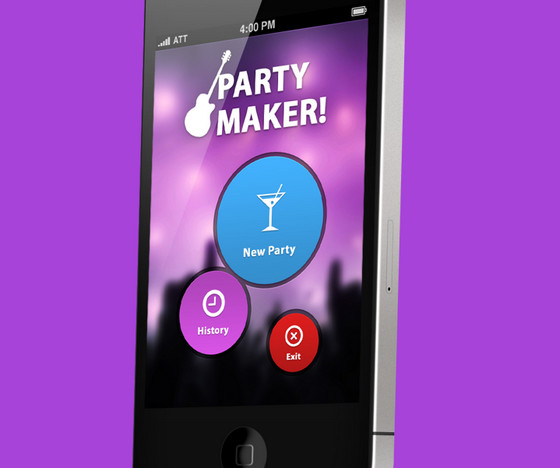 Phone-App-UI-Party-Maker-by-Ismail-MESBAH