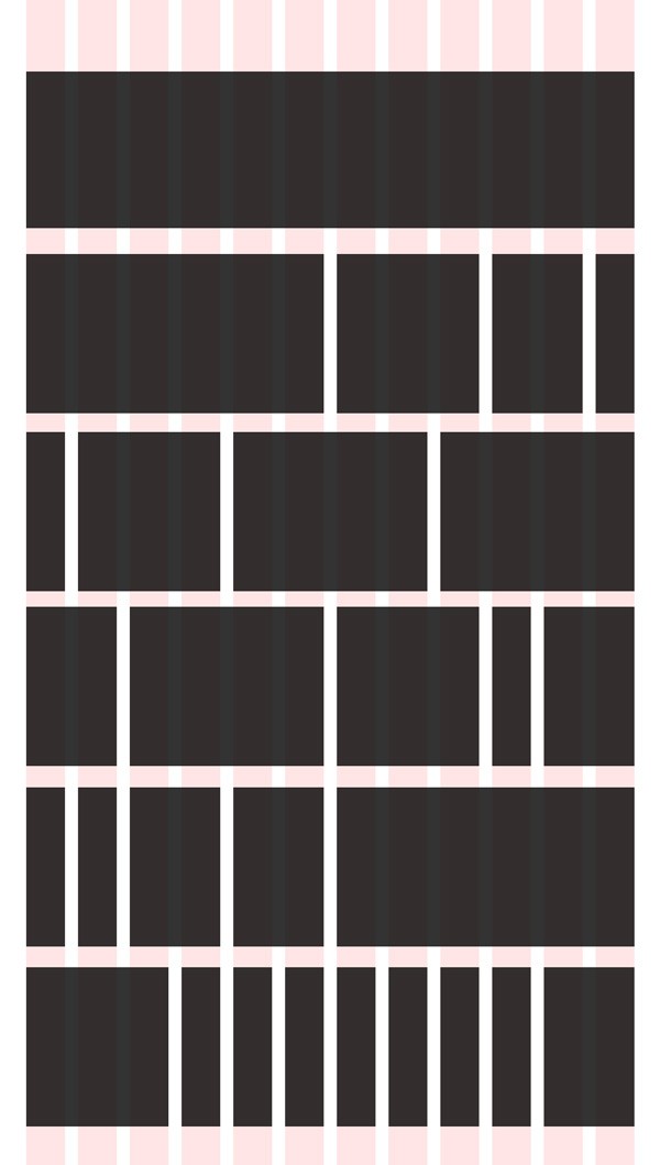对称式栏状网格图片
