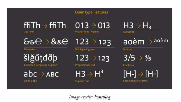 8-OpenType Features