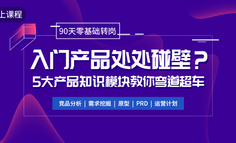 线上课程｜工作2-3年，没有产品经验，怎样才能顺利转岗获得产品offer