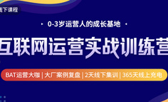 线下课程丨真正入门运营后，才发现原来……