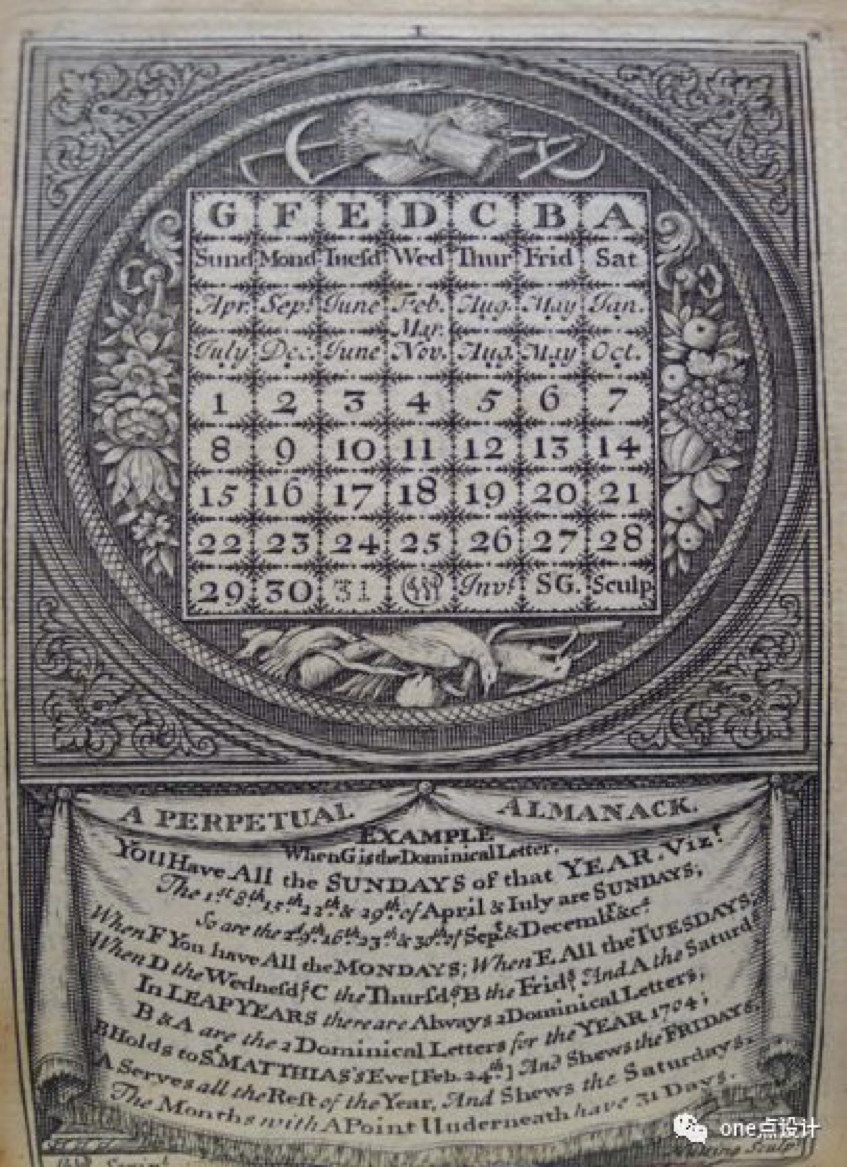 日历设计简史