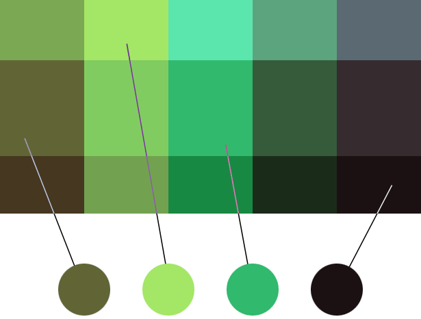 绿色配色方案图谱图片