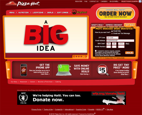 Image-pizzahut-us in Showcase Of Web Design In China: From Imitation To Innovation