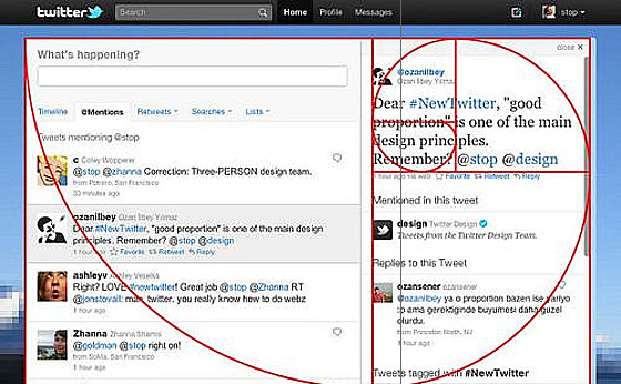 網(wǎng)站設(shè)計排版-黃金分割-twitter