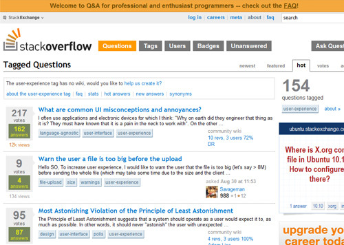 44 Add Site Stackoverflow in What Is User Experience Design? Overview, Tools And Resources