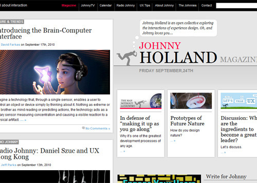 33 Add Site Johnny Holland Magazine in What Is User Experience Design? Overview, Tools And Resources