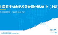 2019中国医疗AI市场发展专题分析（上篇）