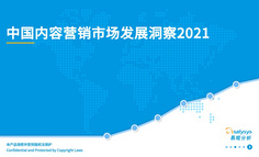2021年中国内容营销市场发展洞察