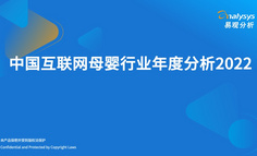 2022年中国互联网母婴行业年度分析