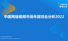 2022年中国网络视频市场年度综合分析