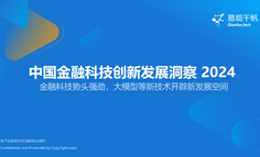 中國金融科技創(chuàng)新發(fā)展洞察2024：金融科技勢頭強(qiáng)勁，大模型等新技術(shù)開辟新發(fā)展空間