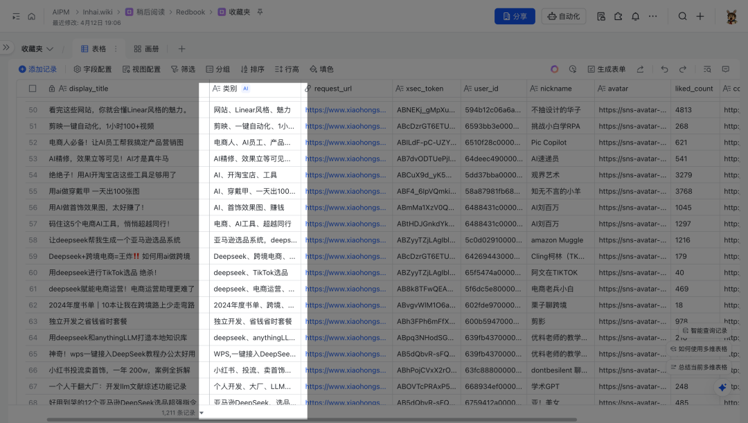 小红书收藏太多怎么办？AI一键帮我搬好分类好