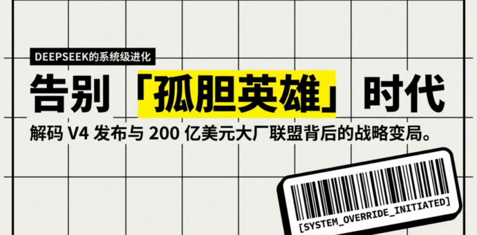 DeepSeek告别“孤胆英雄”时代