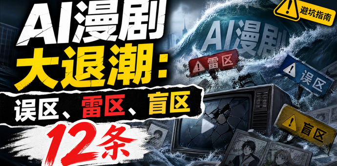AI漫剧大退潮：误区、雷区、盲区12条