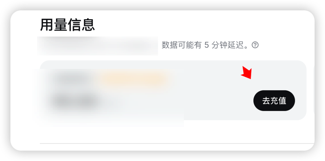 DeepSeek用量信息页去充值按钮