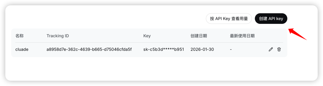 DeepSeek创建API Key页面