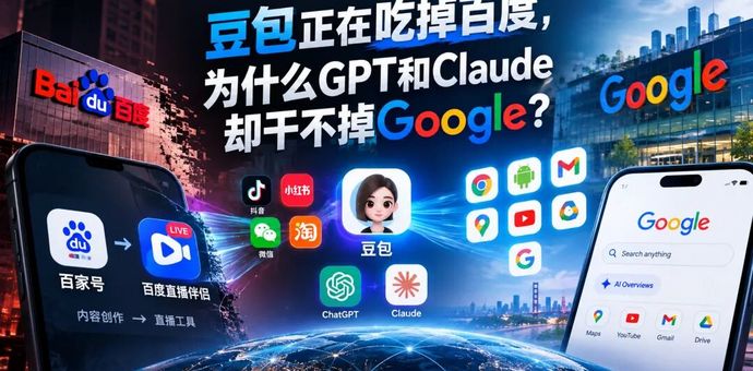 为什么ChatGPT没干掉Google，豆包却分走了百度？