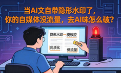 当AI文自带隐形水印了，你的自媒体没流量，去AI味怎么破？