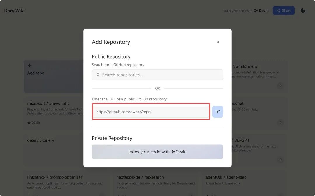 手动添加 GitHub 仓库
