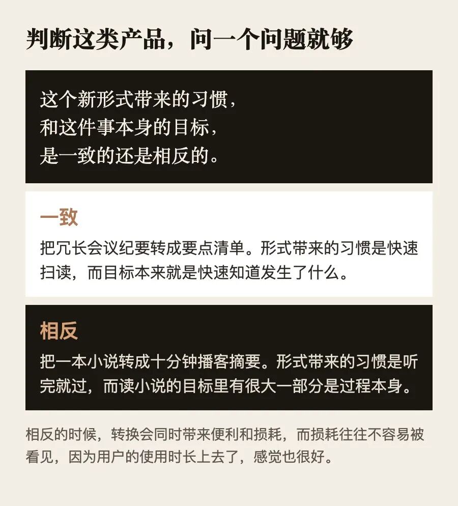 判断这类形式转换产品的一个问题。Sense AI 的判断