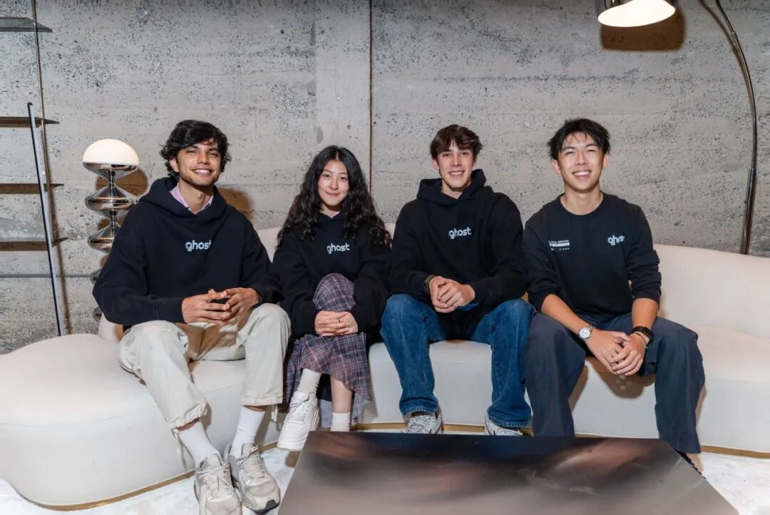 Ghost 的四位联合创始人。图片来自 Ghost,来自 TechCrunch 的报道