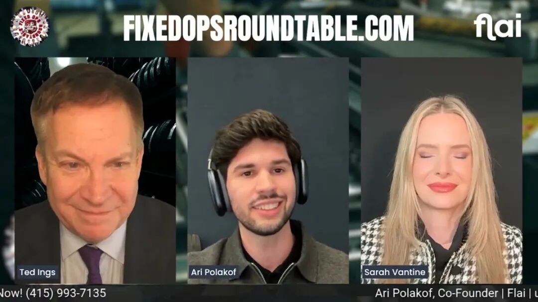 Ari Polakof(中)在 Fixed Ops Roundtable 里讲 Flai 怎么接住漏掉的电话。图片来自该节目的 YouTube 频道