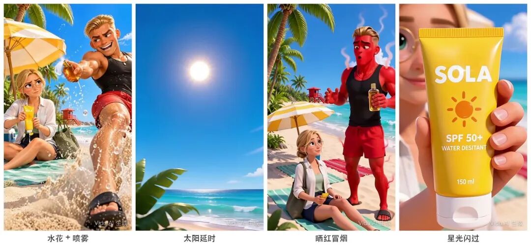 水花、太阳延时、晒红冒烟、星光