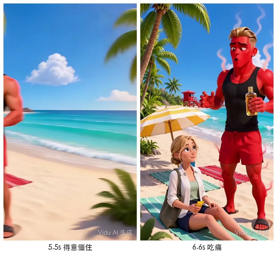 同一个镜头里,Tyler 从得意僵住到吃痛