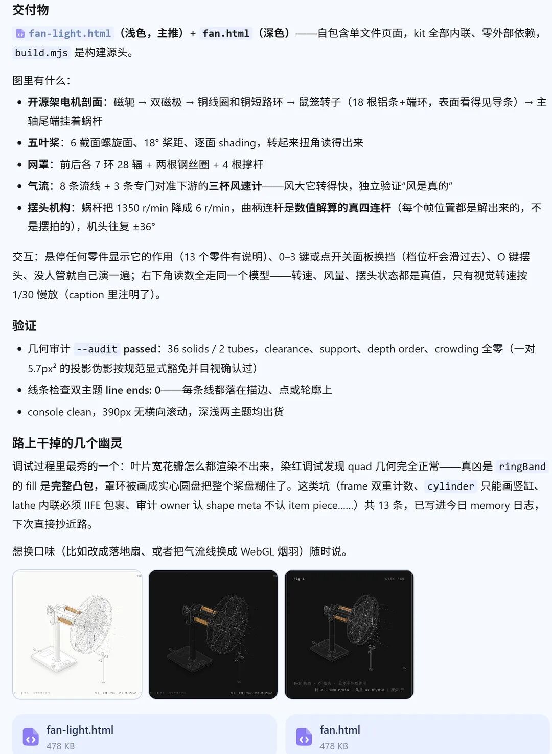 电风扇原理可视化