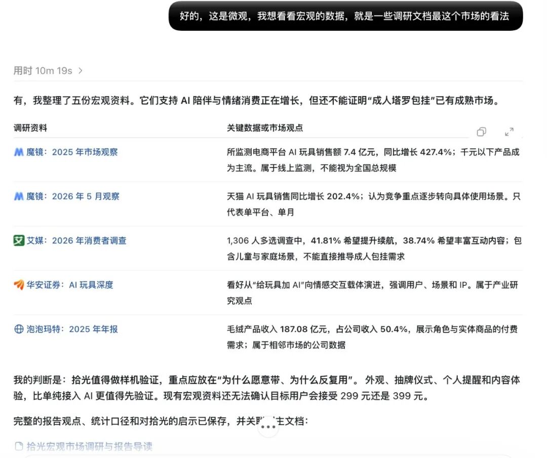一句宏观市场提问后 ChatGPT 整理的五份行业资料及其适用范围