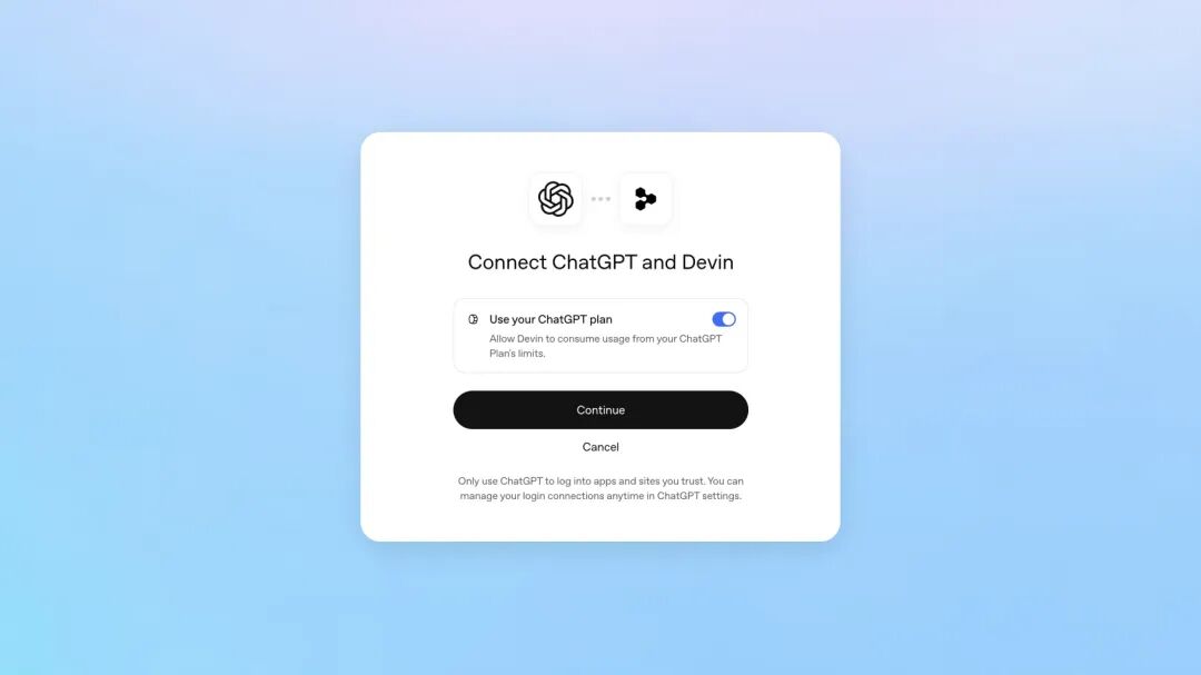 Sign in with ChatGPT