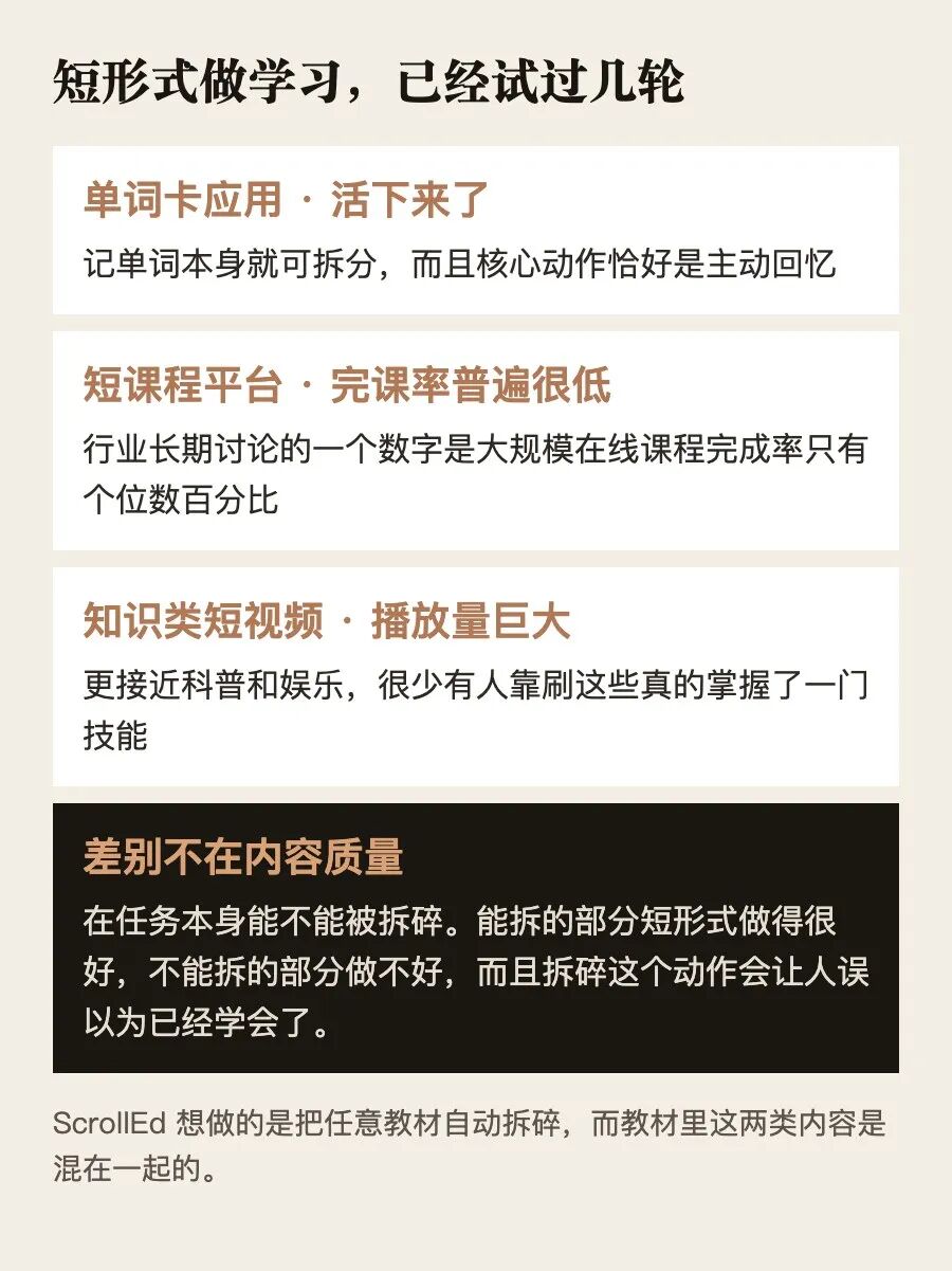 用短形式做学习的三轮尝试。Sense AI 整理